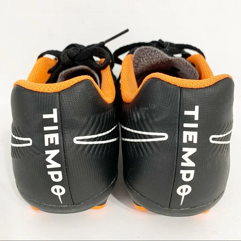 Nike Tiempo Legend 7 Club Faux Leather Cleats Black and Orange AH7255-080 ⚫️🟠
